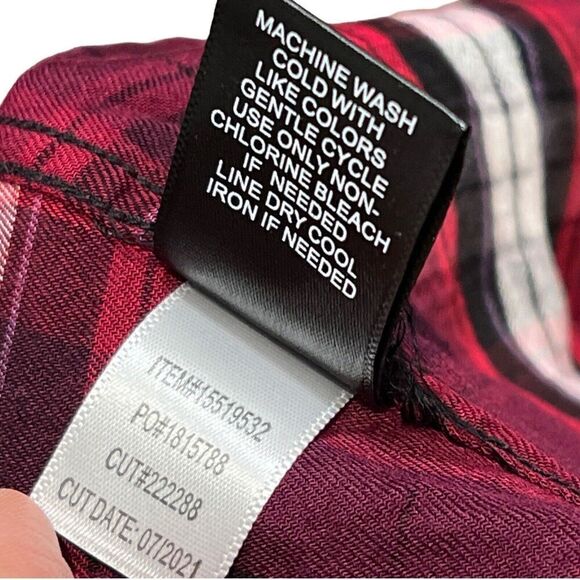 Torrid Shirt Womens 4XL Red Lizzie Twill Plaid Button Up Lumberjack Plus Size‎ 4 - Picture 11 of 12